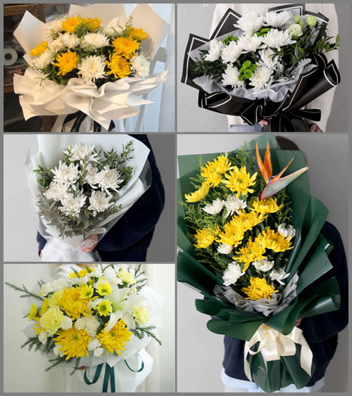 江苏淮安盱眙县马坝镇白事花束代送